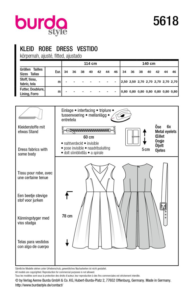 5618 - Burda - kjole