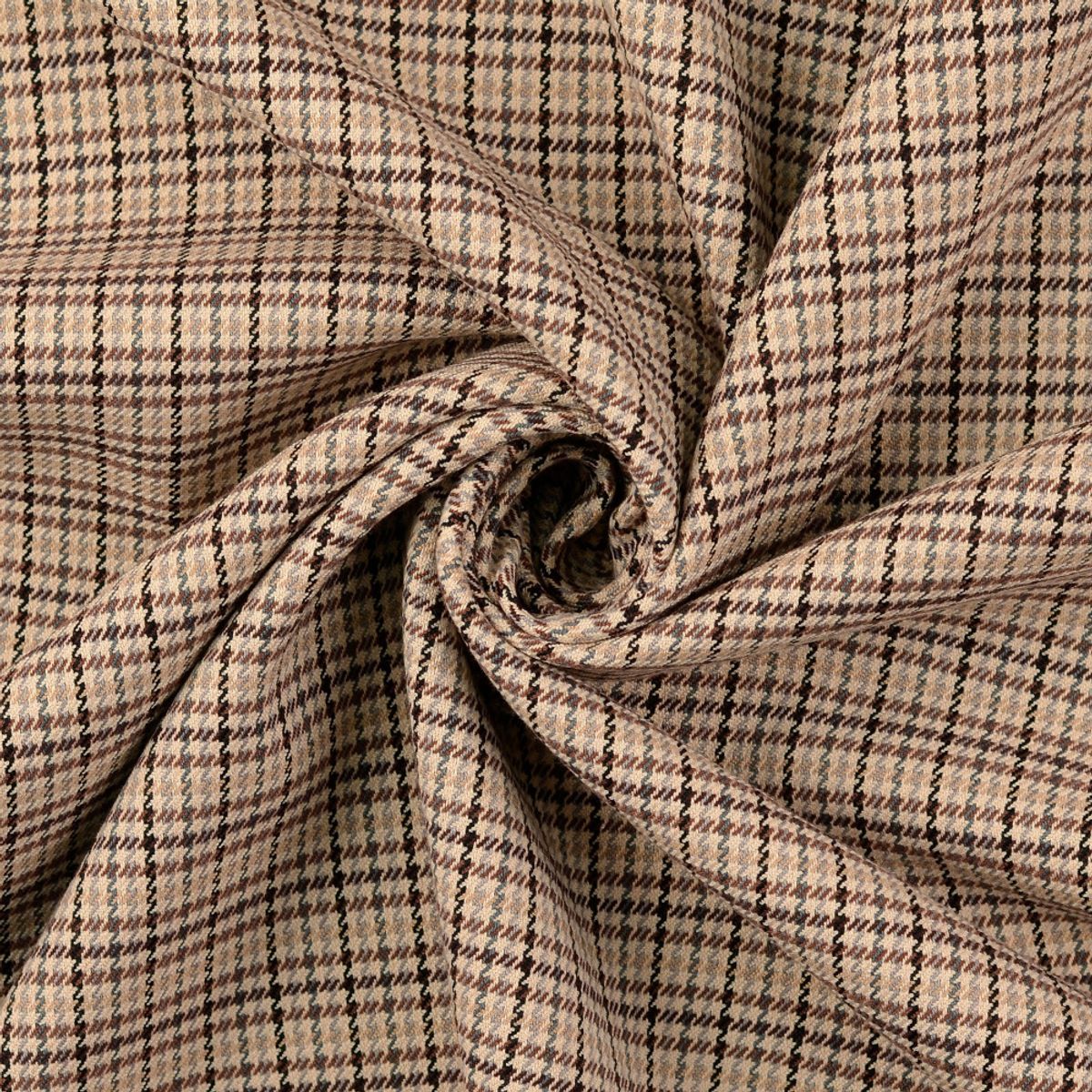 Doubleface-Twill, stretch - brun-grå