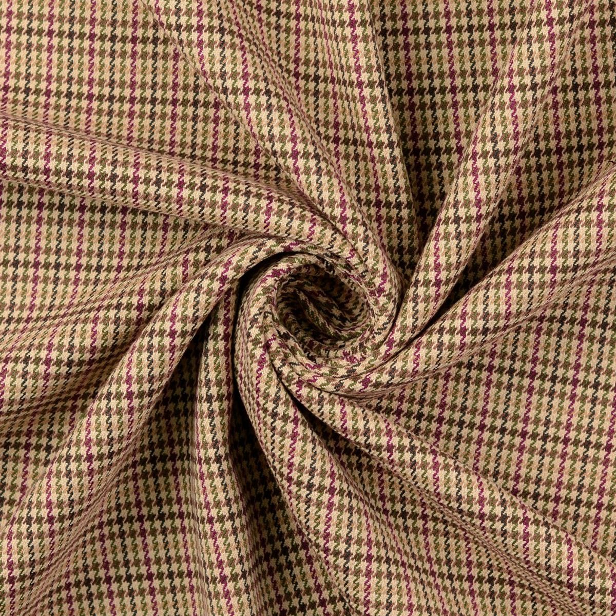 Doubleface-Twill, stretch - burgunder-oliven