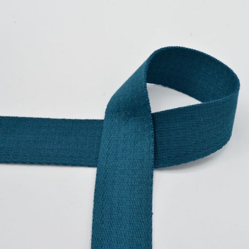 Webbing, soft, 38 mm, petrol