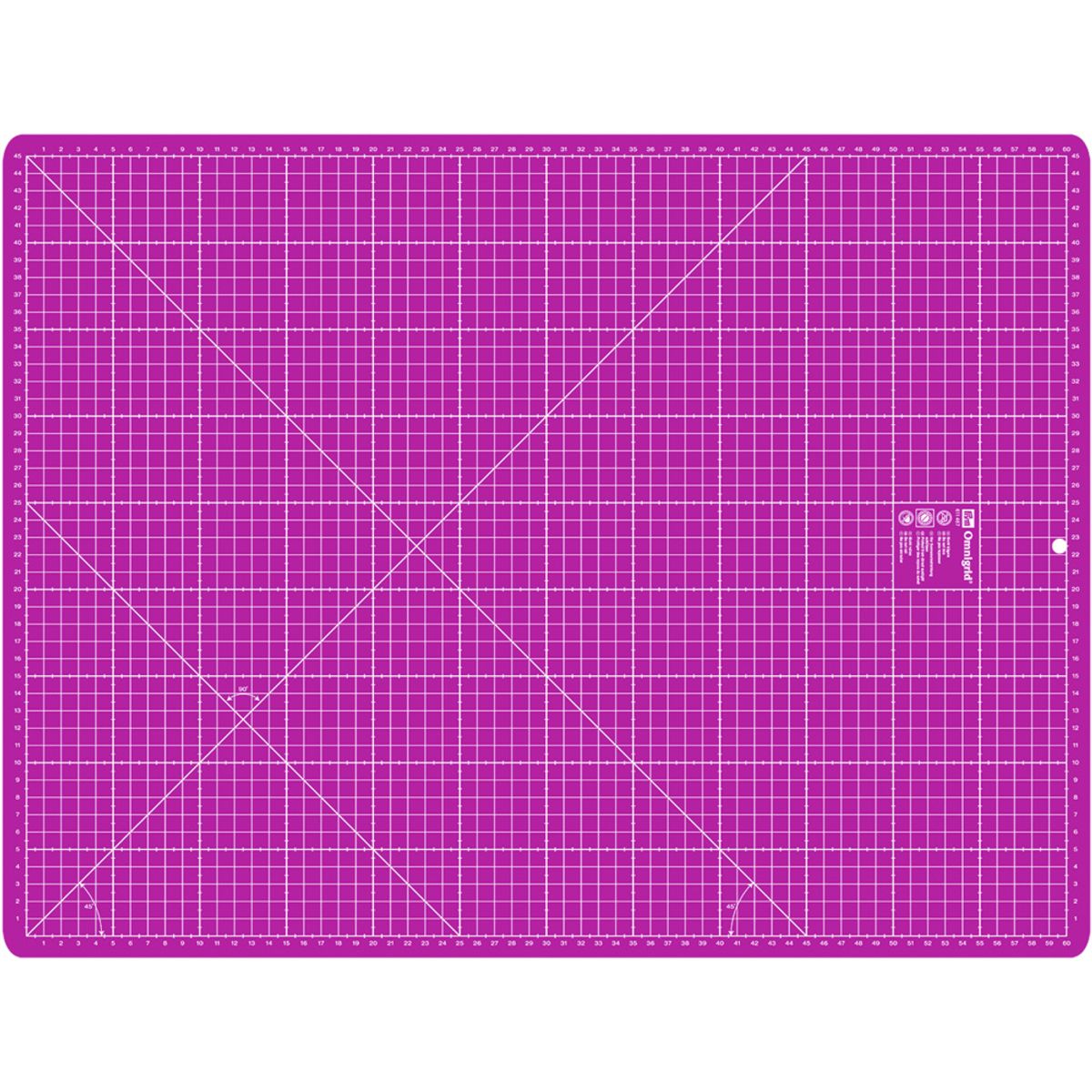 Skjærematte - kuttematte 45x60 cm, rosa