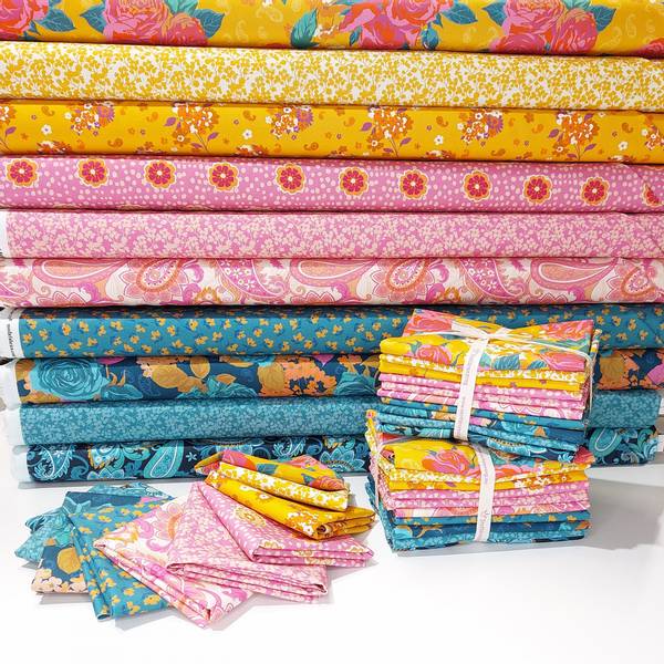 Bilde av Paisley Rose - stoffpakke, 30x110 cm, 10st.