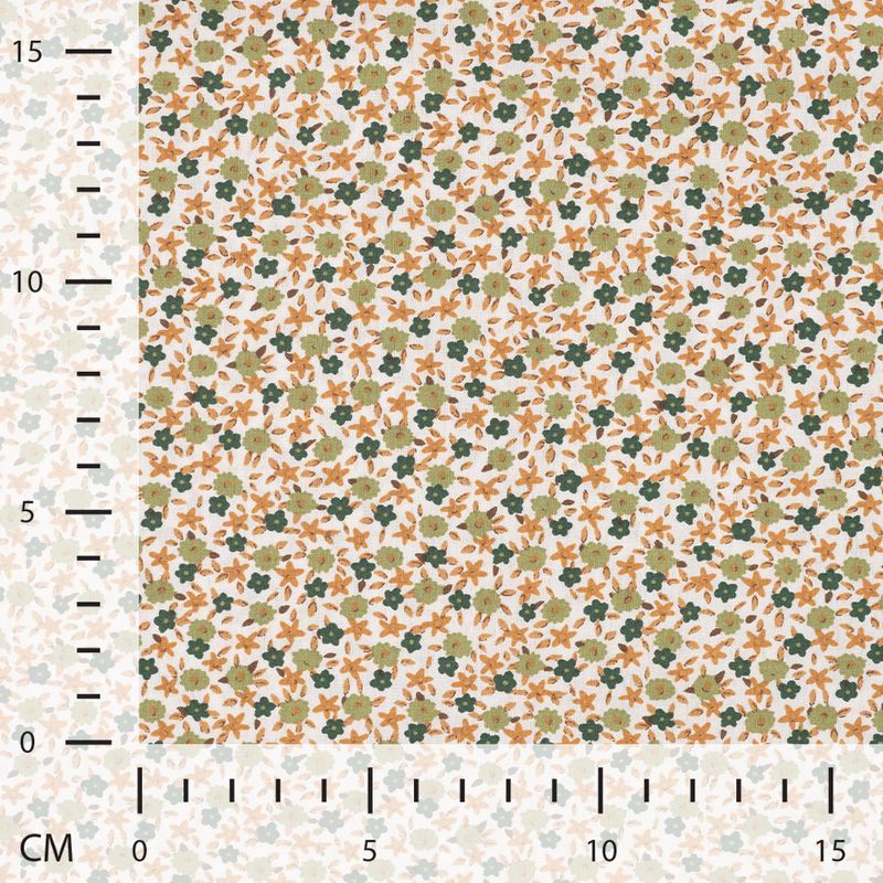 Bomullspoplin - blomster AD