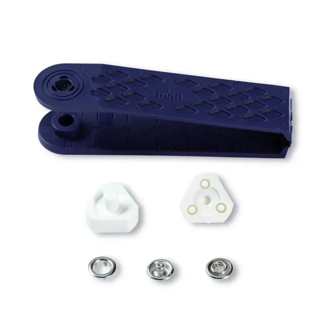 Hovedbilde Jersey-trykknapper 8 mm, sølv ring 
