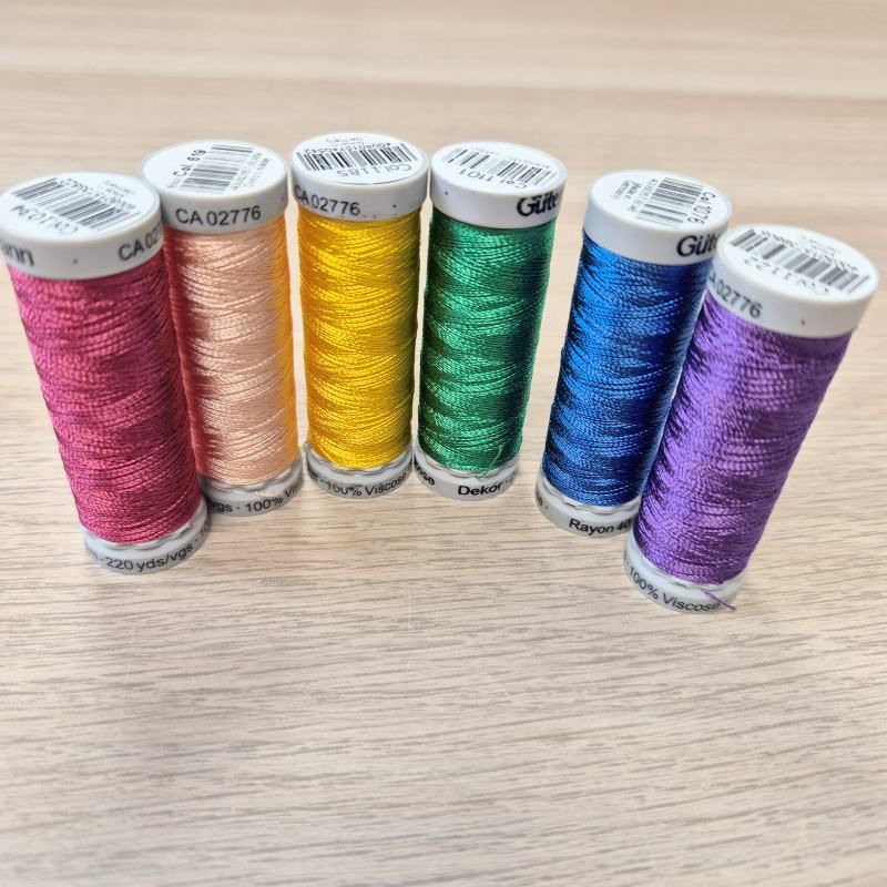 Trådpakke Sulky Rayon40 - Regnbueglans - 6 x 200 m