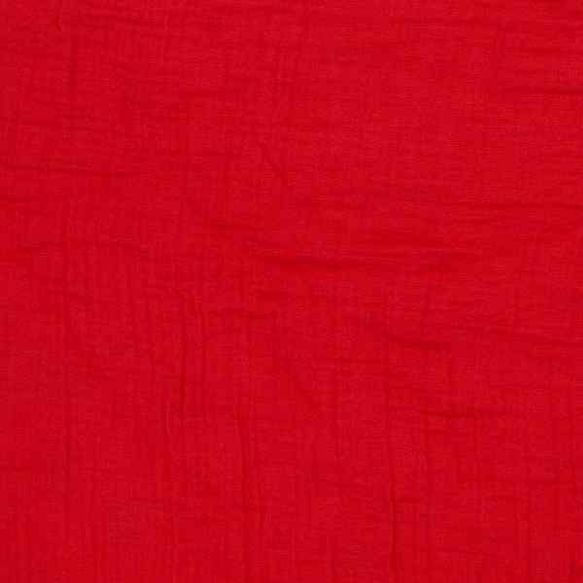 Musselin - rød, 140 cm