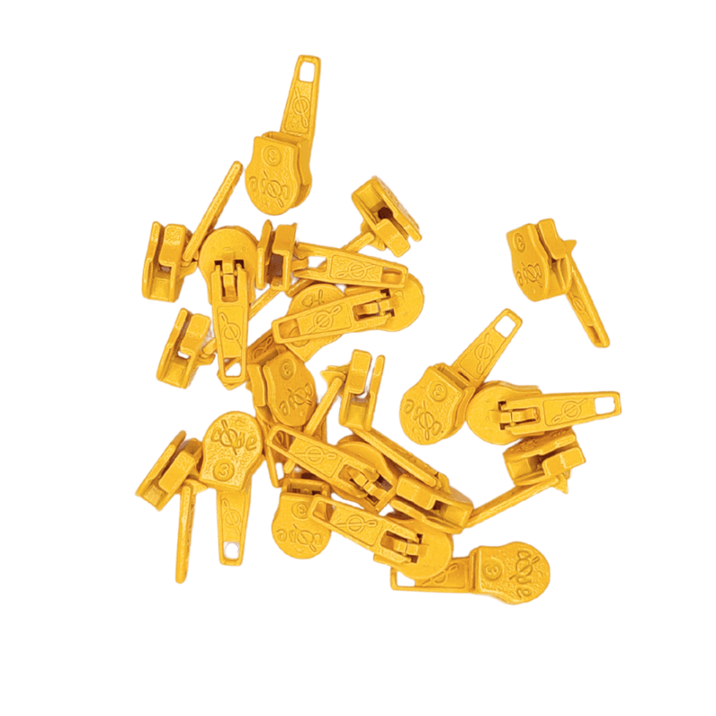 Glidere, pin-lock, til 4 mm glidelås 