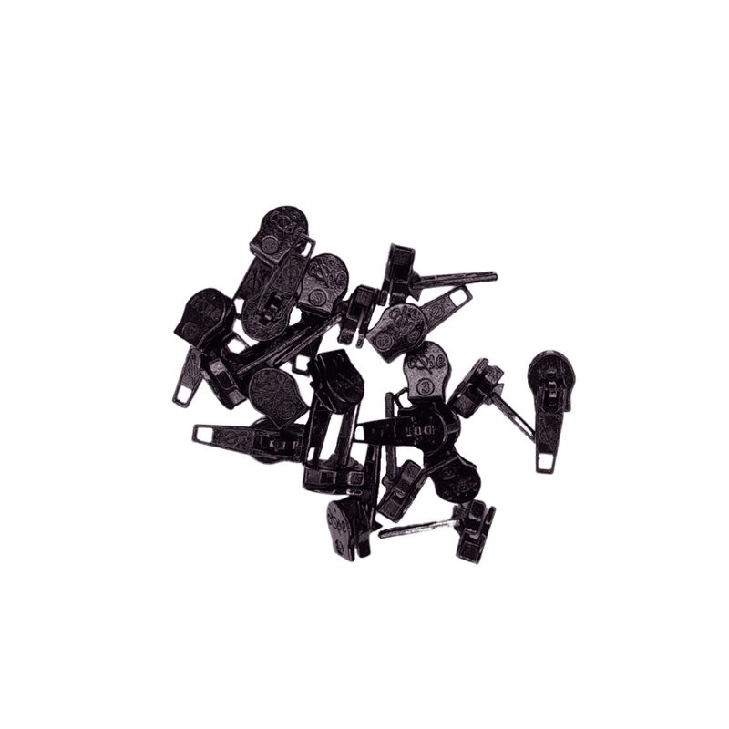 Glidere, pin-lock, til 4 mm glidelås 