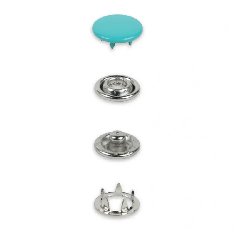 Jersey-trykknapper, 12 mm, kappe - refill