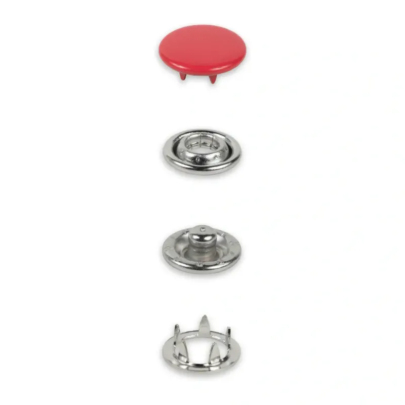 Jersey-trykknapper, 12 mm, kappe - refill