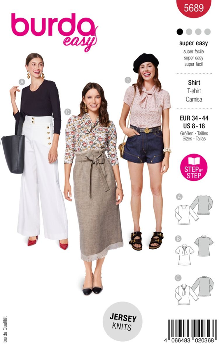 5689 - Burda - genser & bluse