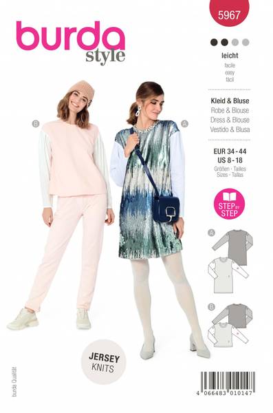 Bilde av 5967 - Burda - genser & kjole