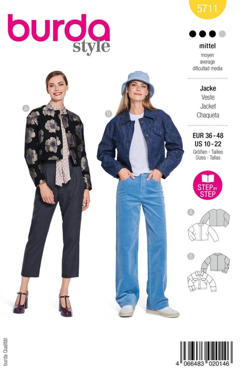5711 - Burda - dongeri jakke