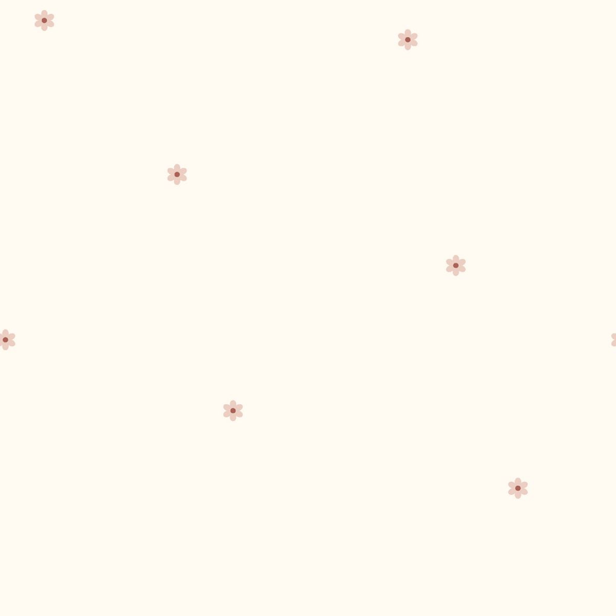 Pointelle Jersey - ecru m. små blomster