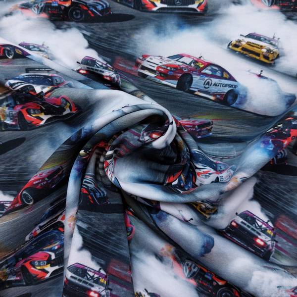 Bilde av Bomullsjersey - drifting på grå